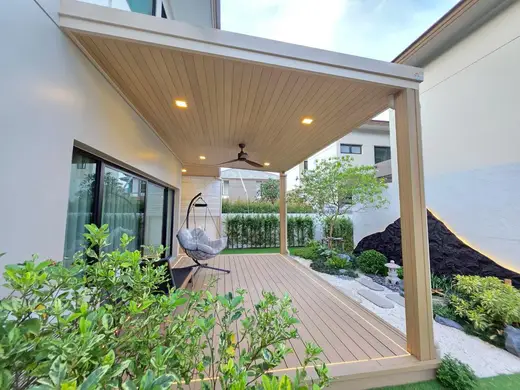 ไม้พื้นและฝ้า WPC ผิวเรียบ — รูปหน้างานจริงรูปที่ 15